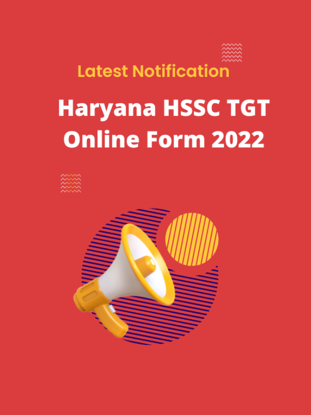 Haryana HSSC TGT Online Form 2022