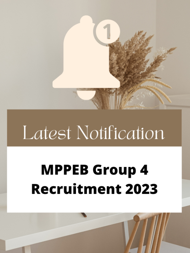 MPPEB Group 4 Recruitment 2023 Notification Out
